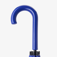 Schirm gebogen mit Kunststoffgriff, Blau, Details