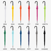  Automatik-Stockschirm, sturmfest, 4/0-farbig