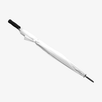 Stockschirm farbig Weiß, geschlossen