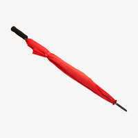 Stockschirm farbig Rot, geschlossen