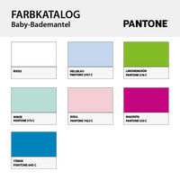 Baby-Bademantel mit Kapuze, Farbauswahl