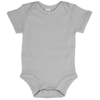 Babybody Kurzarm, Organic, Farbe Heather Grey