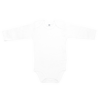 Babybody Langarm, Organic, Farbe Weiß