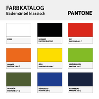 Bademantel klassisch, Farbauswahl