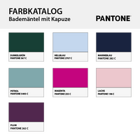 Bademantel mit Kapuze, Farbauswahl