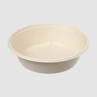 Bagasse-Salatschale rund 900 ml, naturbraun, unbedruckt