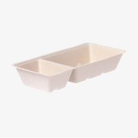 Bagasse-Snackschale 20,3 x 9,7 x 3,6 cm