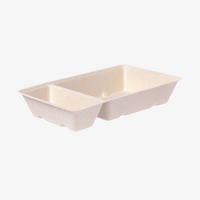 Bagasse-Snackschale 20,5 x 11,8 x 3,4 cm