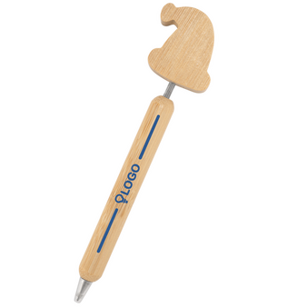 Bambus-Weihnachtskugelschreiber