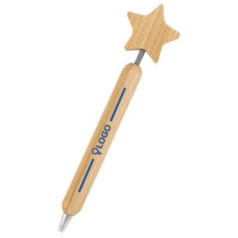 Bambus-Weihnachtskugelschreiber