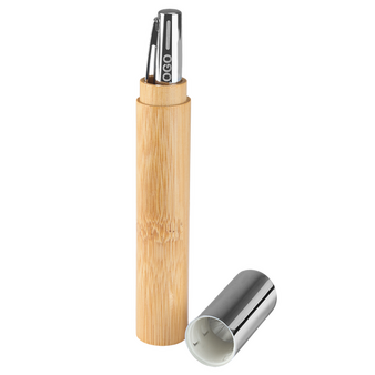 Bambus-Kugelschreiber Chroma mit einseitiger Lasergravur