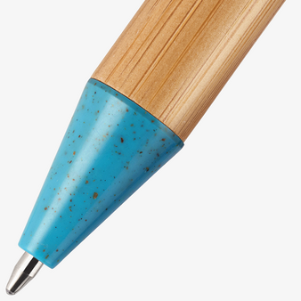 Bambus-Kugelschreiber Comfort mit einseitiger Lasergravur