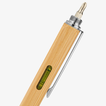 Bambus-Multifunktionskugelschreiber, ohne Werbeanbringung