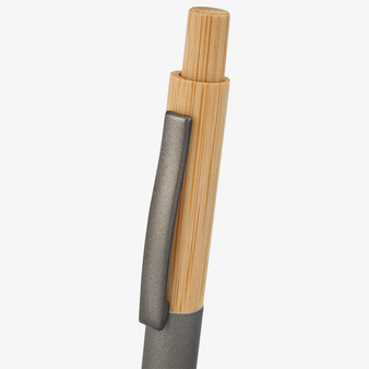 Bambus-Softtouch-Kugelschreiber, ohne Werbeanbringung