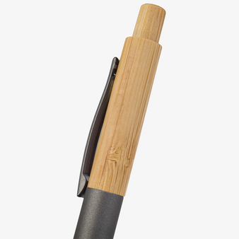 Bambus-Softtouch-Kugelschreiber, ohne Werbeanbringung