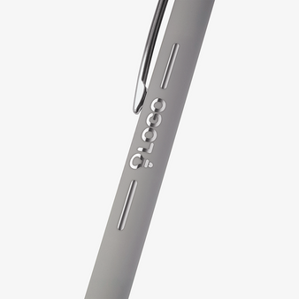 Bambus-Softtouch-Kugelschreiber Pastell mit einseitiger Lasergravur