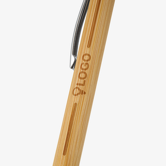 Bambus-Touchpen-Kugelschreiber Elegance mit einseitiger Lasergravur