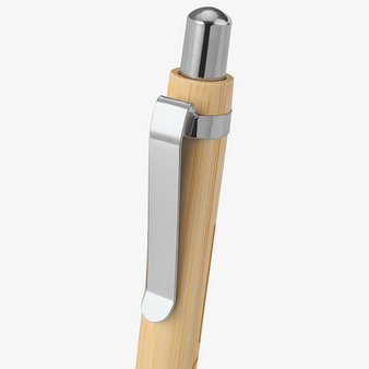 Bambus-Touchpen-Kugelschreiber mit einseitiger Lasergravur