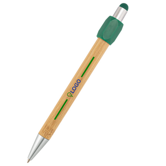 Bambus-Touchpen-Kugelschreiber Spinner