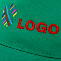 Basic Twill Baseballcap, 3 Stickpositionen: Vorne, Detailansicht