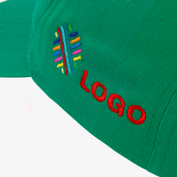 Basic Twill Baseballcap, 4 Stickpositionen: Links, Detailansicht