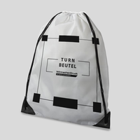 Turnbeutel, bedruckt, weiß