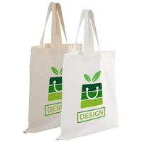 Baumwolltasche weiß/natur, Kurzhenkel - 4/0-farbig, beidseitig bedruckt