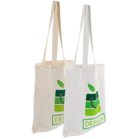 Baumwolltasche weiß/natur, Langhenkel - 4/0-farbig, beidseitig bedruckt