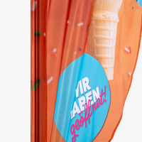 Beachflag, farbig bedruckt, details