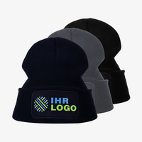 bedruckte Beanie recycled, Farbvarianten mit Druckfläche