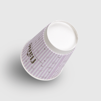 Becher doppelwandig 300ml, 2/0-farbig (Pantone-Sonderfarbe), Boden