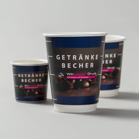 Becher doppelwandig 300ml, 4/0-farbig (CMYK), Gruppe