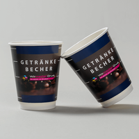 Becher doppelwandig 300ml, 4/0-farbig, Innenansicht