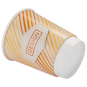 Becher doppelwandig mit Eichstrich 200 ml, 4/0-farbig (CMYK)