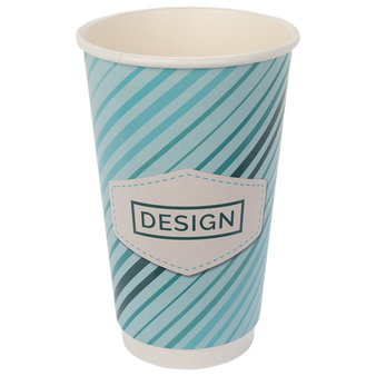 Becher doppelwandig mit Eichstrich 400 ml, 4/0-farbig (CMYK)