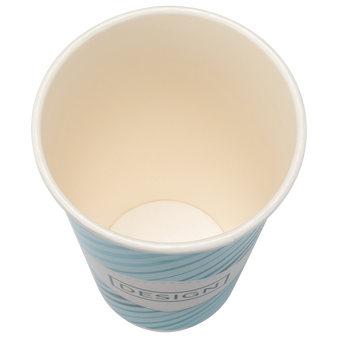 Becher doppelwandig mit Eichstrich 400 ml, 4/0-farbig