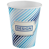 Becher einwandig mit Eichstrich 300 ml, 4/0-farbig