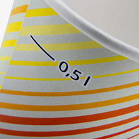 Becher einwandig mit Eichstrich 500 ml, 4/0-farbig