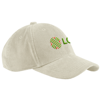Beechfield - Cord Baseball Cap, mit einer Stickposition
