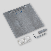 Spiegelblech mit Öse, Befestigung für den Innenbereich