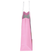 Beidseitig farbig bedruckte Papiertragetasche in S mit Papierkordeln