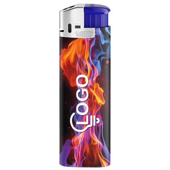 BIC®-Elektro-Feuerzeug, 4/0-farbig rundherum bedruckt