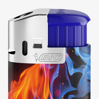 BIC®-Elektro-Feuerzeug, 4/0-farbig rundherum bedruckt