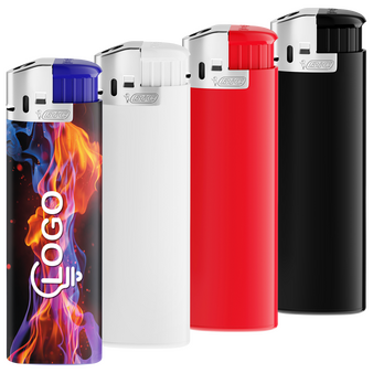 BIC®-Elektro-Feuerzeug, 4/0-farbig rundherum bedruckt