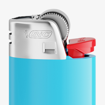 BIC®-Reibradfeuerzeug Maxi, 1-farbig beidseitig bedruckt