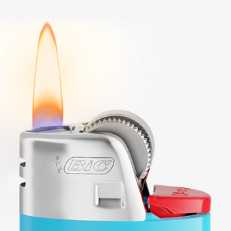 BIC®-Reibradfeuerzeug Maxi, 1-farbig beidseitig bedruckt