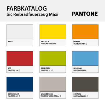 BIC®-Reibradfeuerzeug Maxi, 3-farbig beidseitig bedruckt