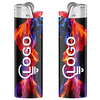 BIC®-Reibradfeuerzeug Maxi, 4/0-farbig rundherum bedruckt