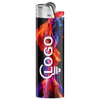 BIC®-Reibradfeuerzeug Maxi, 4/0-farbig rundherum bedruckt