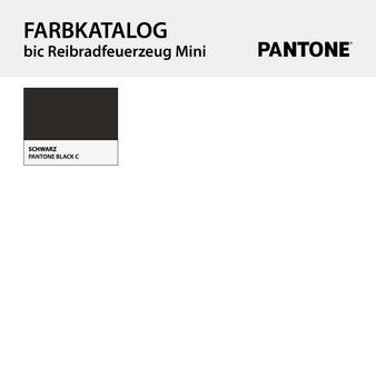 BIC®-Reibradfeuerzeug Mini, 1-farbig einseitig bedruckt